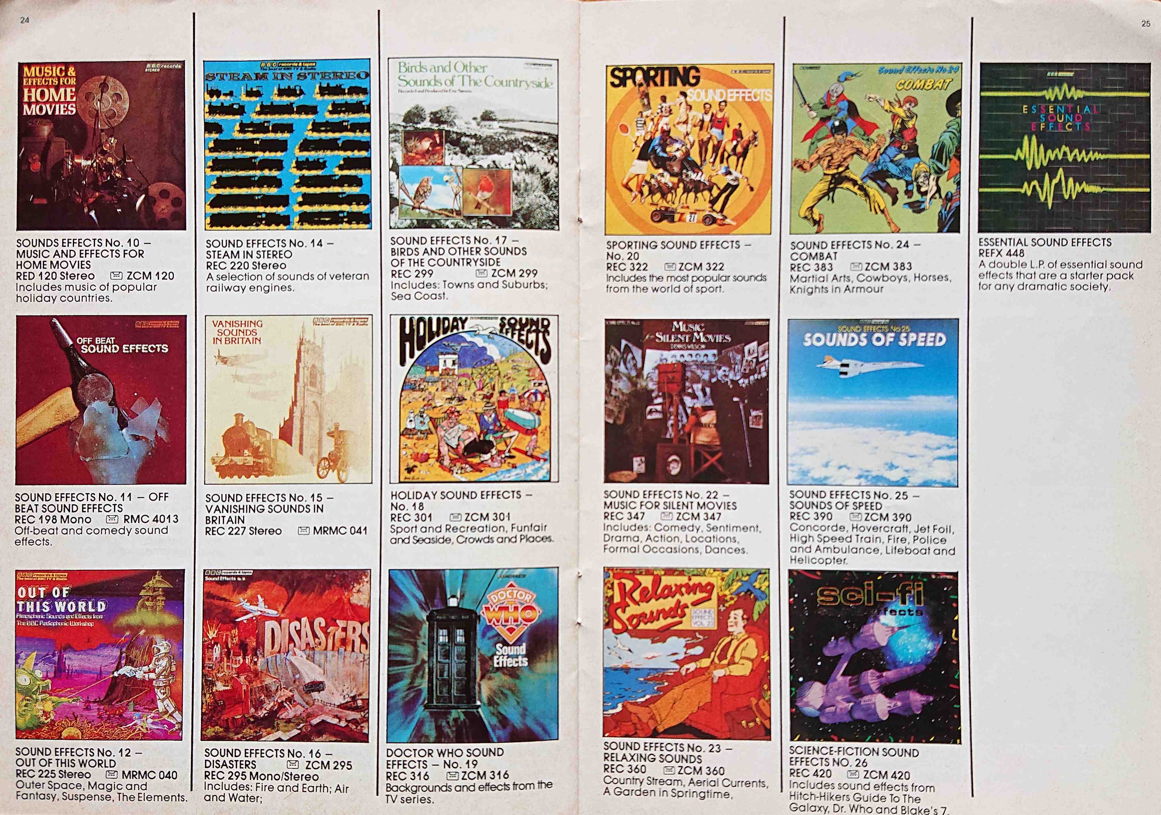 Other pages of catalogue BBC Records catalogue 1981